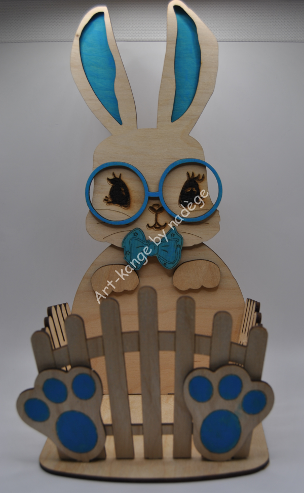 Panier lapin de Pâques modèle lapin.