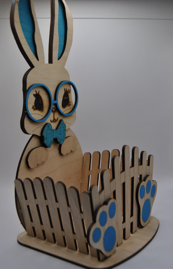 Panier lapin de Pâques modèle lapin. – Image 3