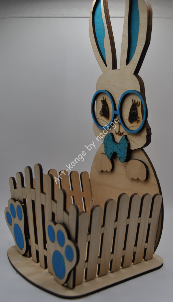 Panier lapin de Pâques modèle lapin. – Image 2