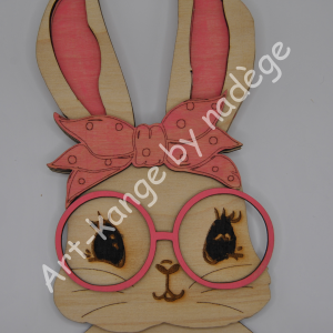 Panier lapin de Pâques modèle lapine.