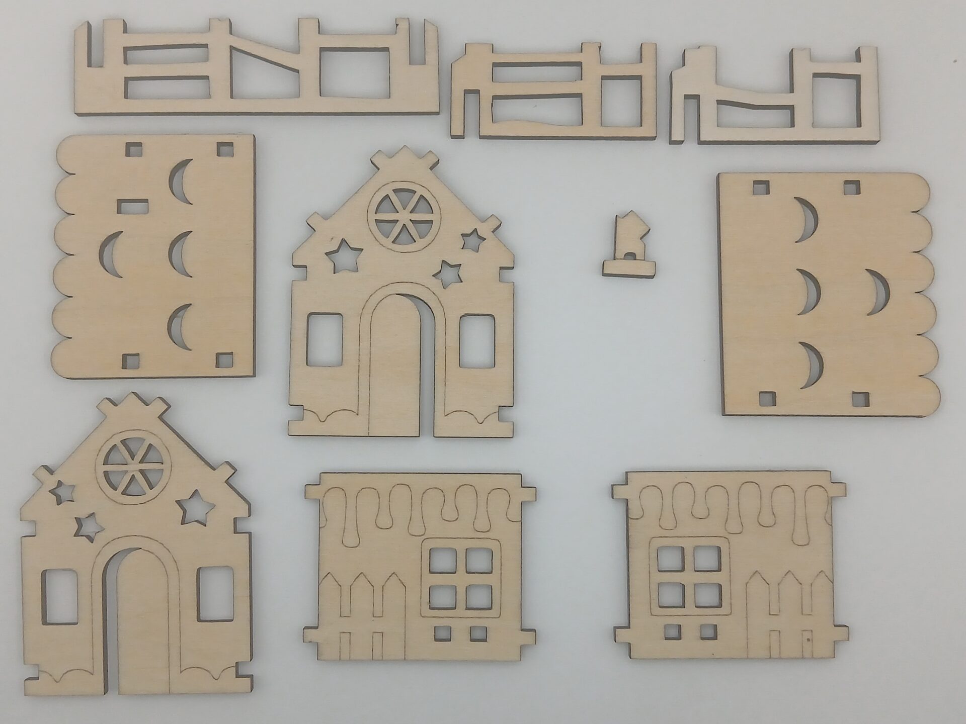 Maison noël kit bois 3mm